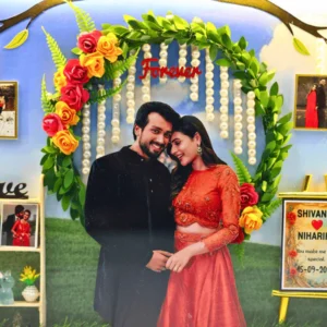 Personalised Wedding Anniversary Miniature LED Frame